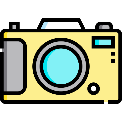 cámara Detailed Straight Lineal color icono