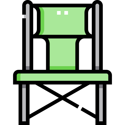 椅子 Detailed Straight Lineal color icon