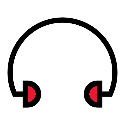 ヘッドセット Generic Outline Color icon