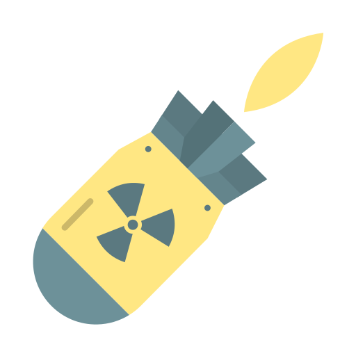 bomba atomica Generic Flat icona