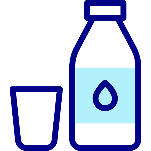 botella de leche Detailed Mixed Lineal color icono
