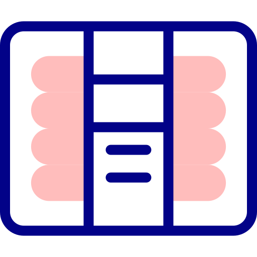 소세지 Detailed Mixed Lineal color icon