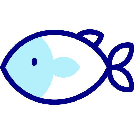 생선 Detailed Mixed Lineal color icon