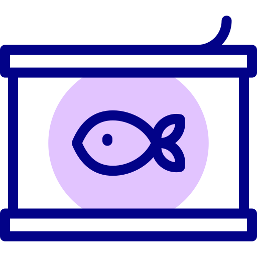 생선 Detailed Mixed Lineal color icon