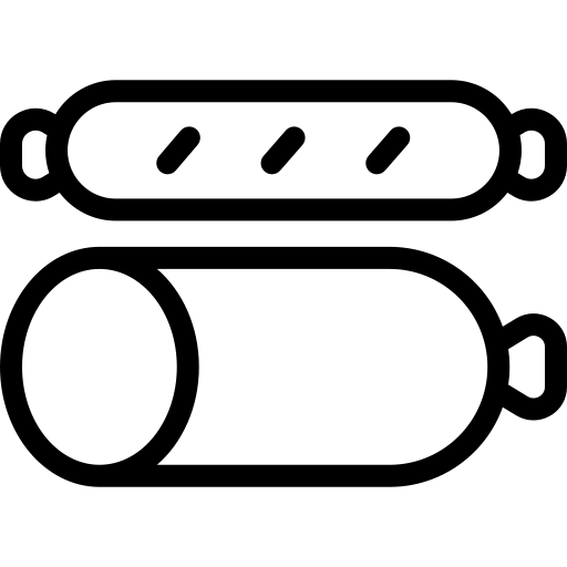 salchichas Detailed Mixed Lineal icono