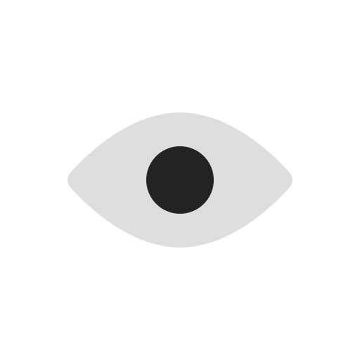 oog Generic Flat icoon