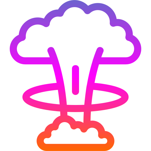 nukleare explosion Generic Gradient icon