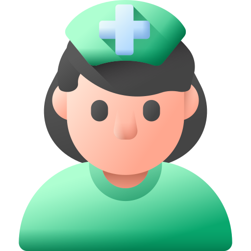 infermiera 3D Color icona
