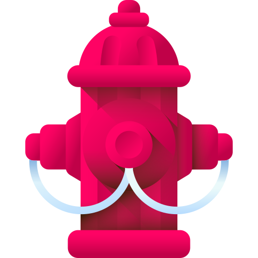 hydrant 3D Color ikona