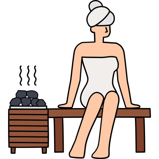 sauna Generic Outline Color icona
