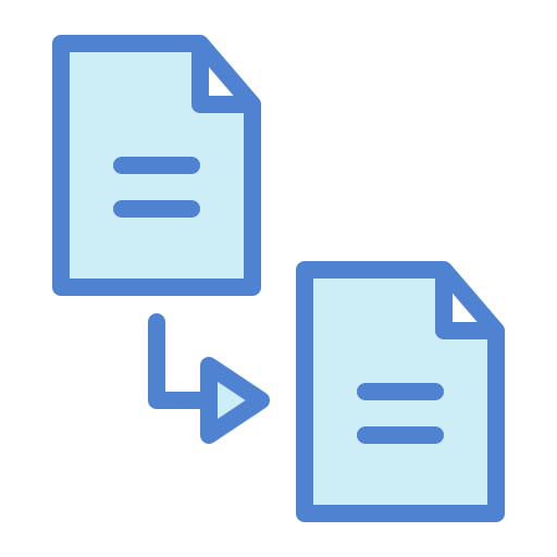 Data transfer Generic Blue icon
