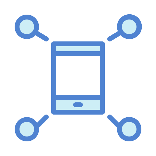 data overdracht Generic Blue icoon