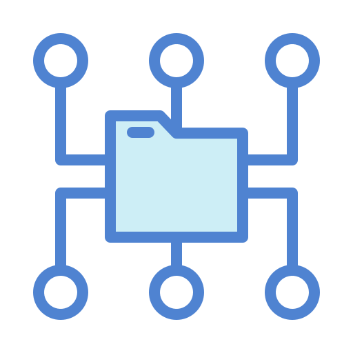 Data transfer Generic Blue icon