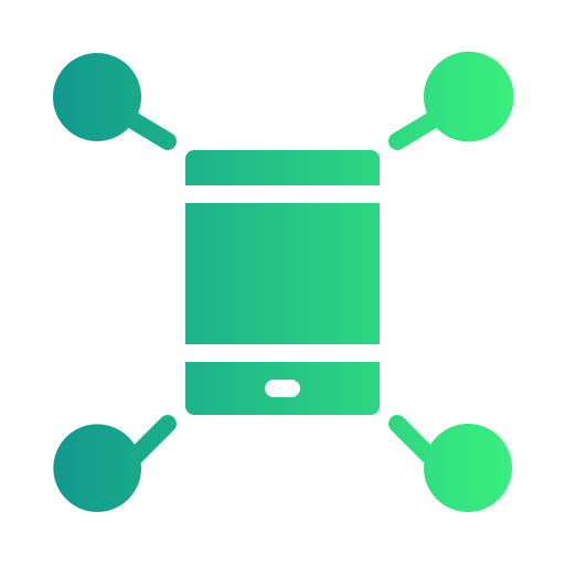 data overdracht Generic Flat Gradient icoon