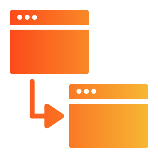 transferencia de datos Generic Flat Gradient icono