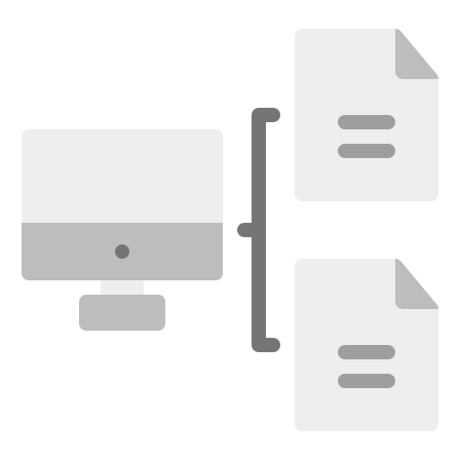 data overdracht Generic Flat icoon