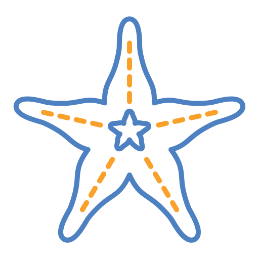 морская звезда Generic Outline Color иконка