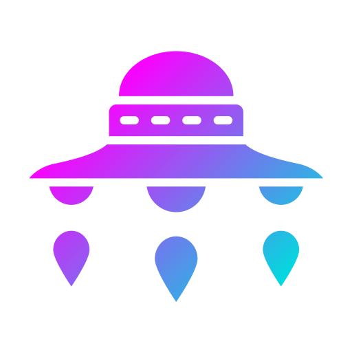 ufo Generic Flat Gradient icona