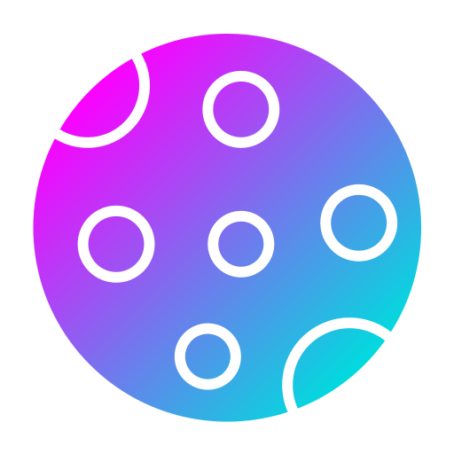 faza księżyca Generic Flat Gradient ikona