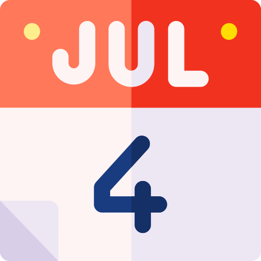 4 lipca Basic Rounded Flat ikona