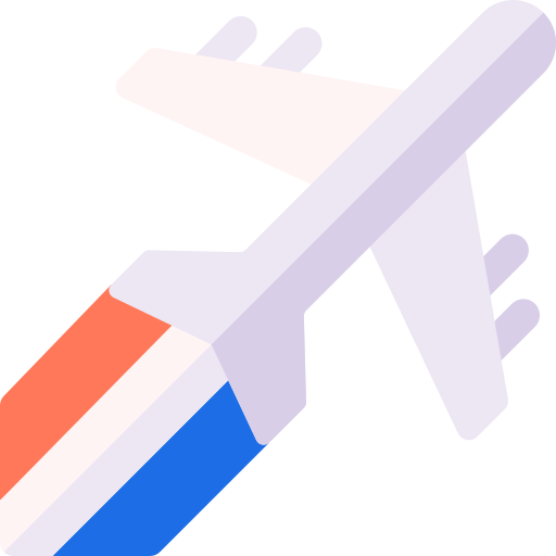 Plane Basic Rounded Flat icon
