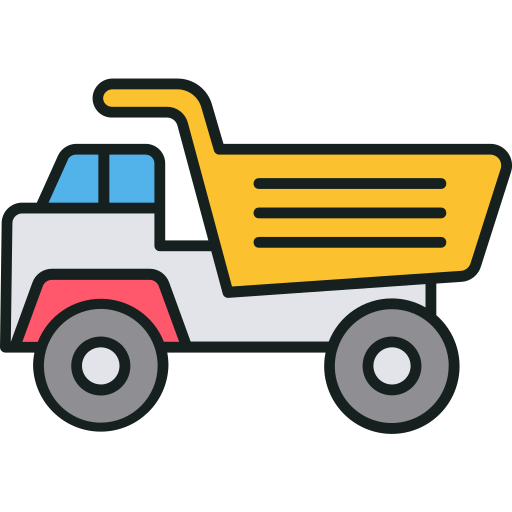 Dump truck Generic Outline Color icon