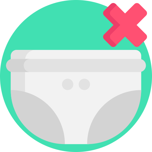 No diaper Detailed Flat Circular Flat icon