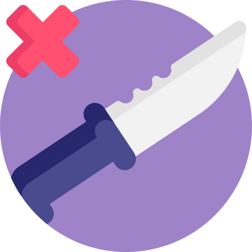 No knife Detailed Flat Circular Flat icon
