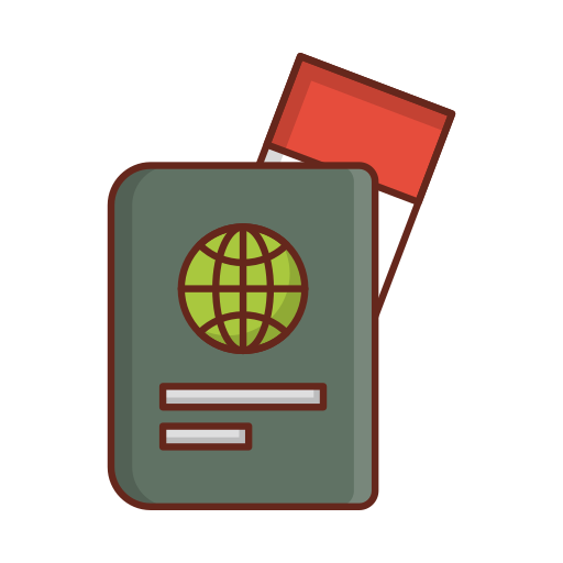 passaporto Vector Stall Lineal Color icona