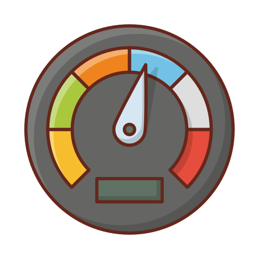 tachometer Vector Stall Lineal Color icon