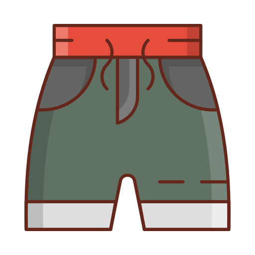 pantalones cortos Vector Stall Lineal Color icono