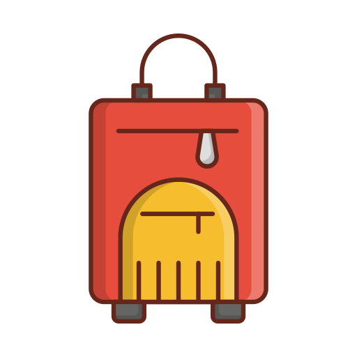 Suitcase Vector Stall Lineal Color icon