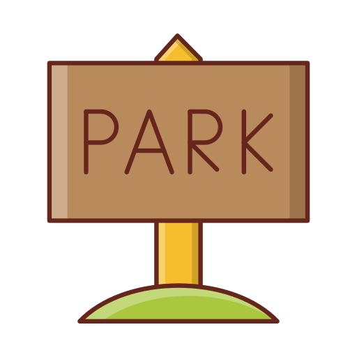 park Vector Stall Lineal Color icon