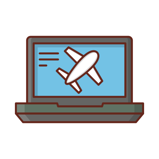 informacion de vuelo Vector Stall Lineal Color icono