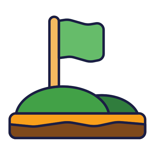 ゴルフホール Generic Outline Color icon