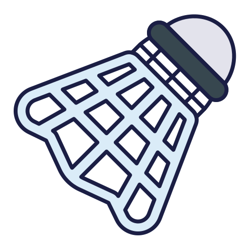 Shuttlecock Generic Outline Color icon
