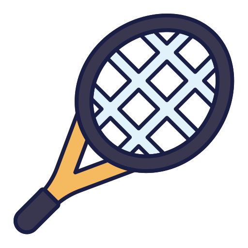 テニスラケット Generic Outline Color icon