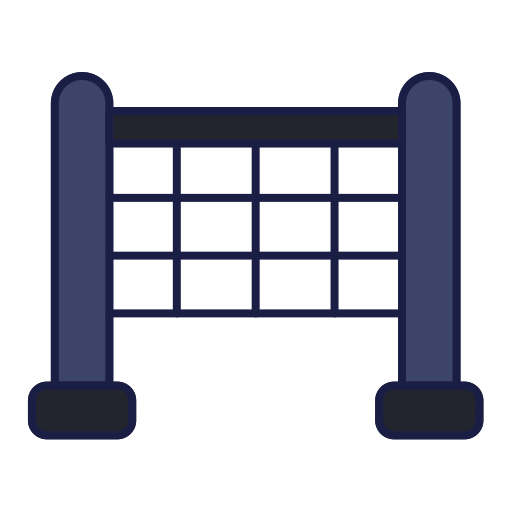 volleyball netz Generic Outline Color icon