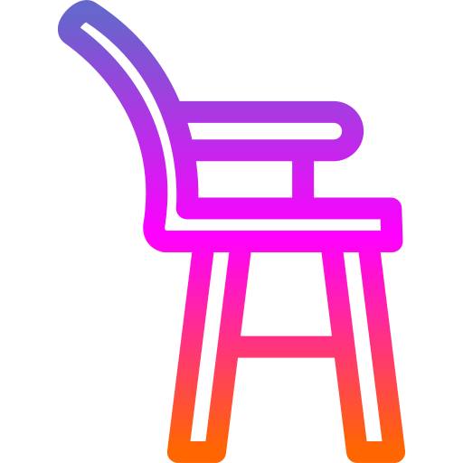 Высокий стул Generic Gradient иконка