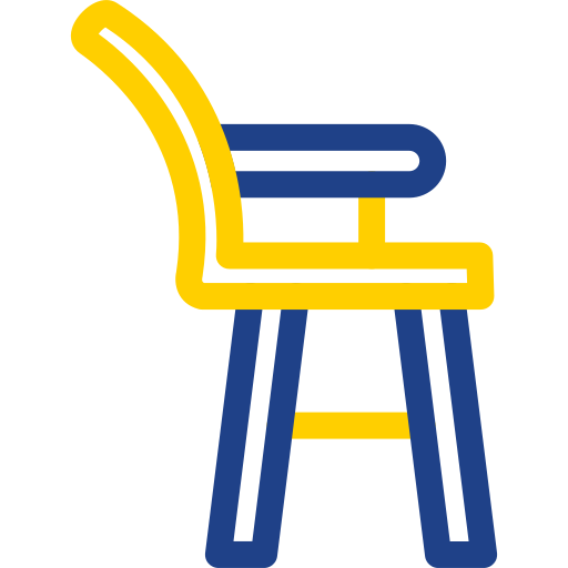 Высокий стул Generic Outline Color иконка