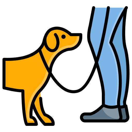 Дрессировка собак Generic Outline Color иконка