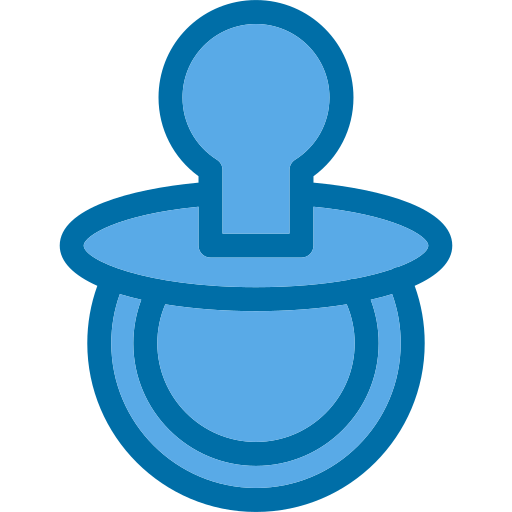 Pacifier Generic Blue icon