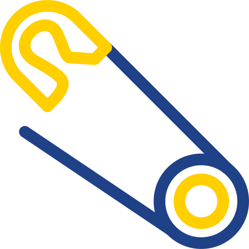 Safety pin Generic Outline Color icon