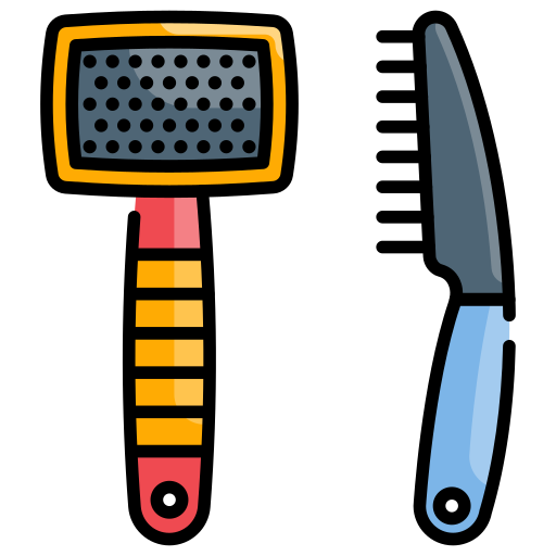 Hair brush Generic Outline Color icon