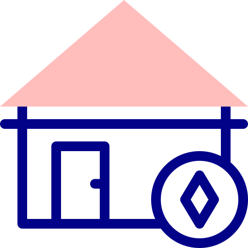 家 Detailed Mixed Lineal color icon