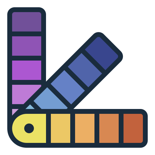 カラーパレット Generic Outline Color icon