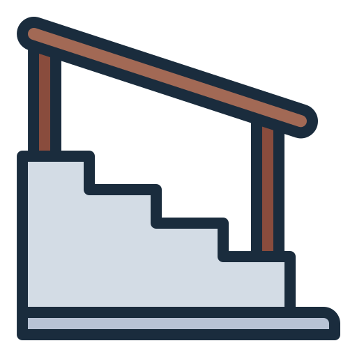 계단 Generic Outline Color icon
