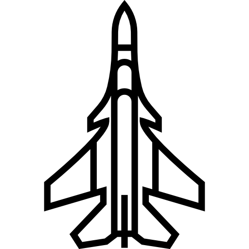 Fighter Plane Special Lineal icon