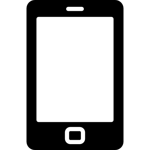 telefoon met touchscreen  icoon