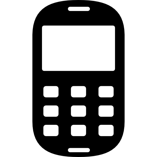 Мобильный телефон с девятью клавишами  иконка